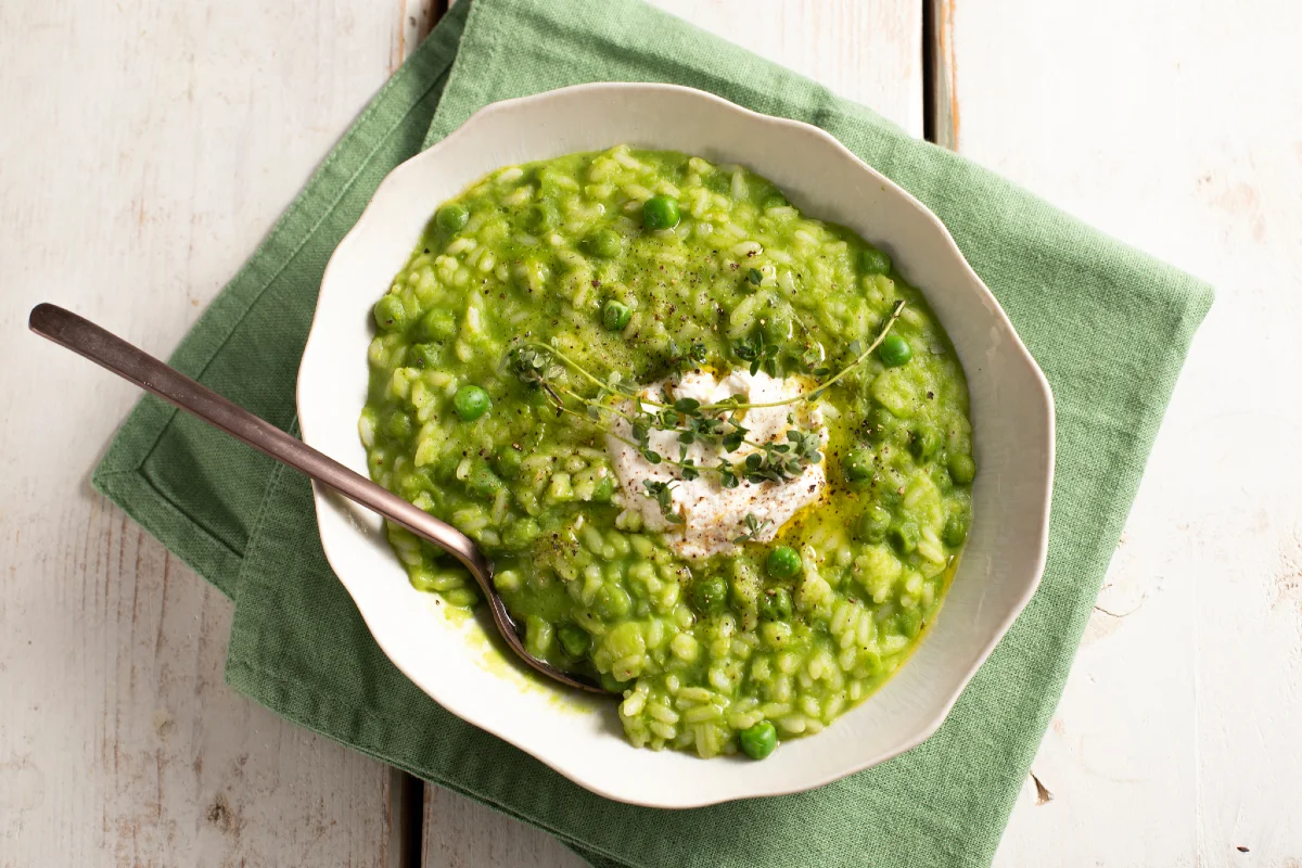 Arroz con guisantes