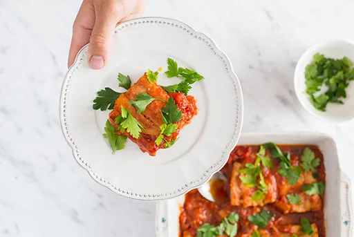 Oven-Baked Fish in Tomatoes