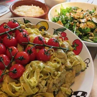 The very best pesto pasta with chicken