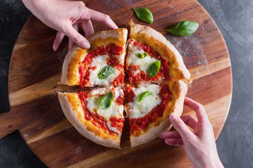 Pizza margarita sencilla