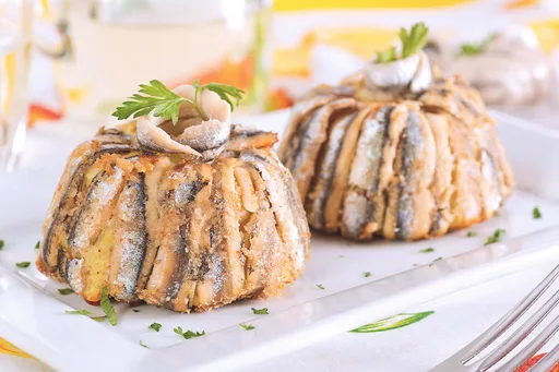 Tortino di alici gratinate al forno