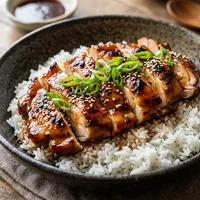Pollo teriyaki con riso jasmine