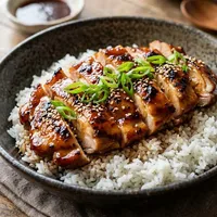 Pollo teriyaki con riso jasmine