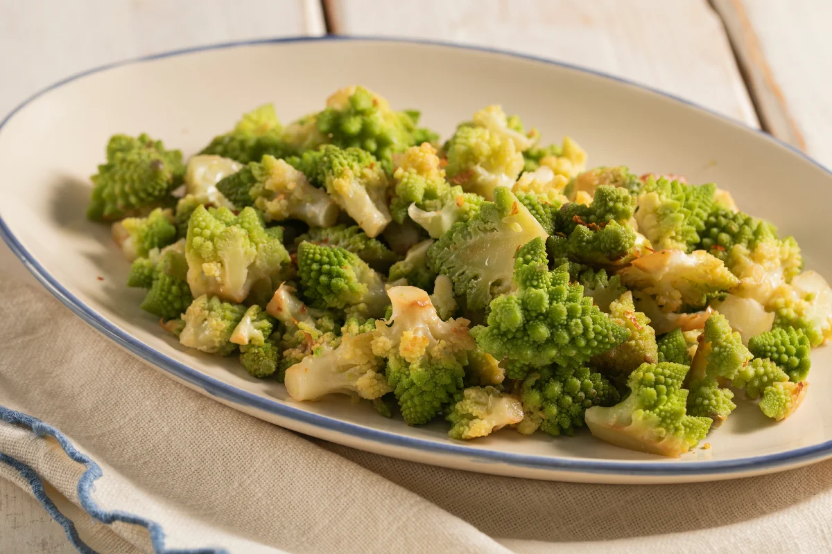 Brócoli romanesco salteado
