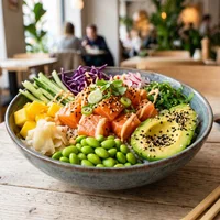 Poke bowl met zalm