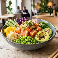 Poke bowl met zalm