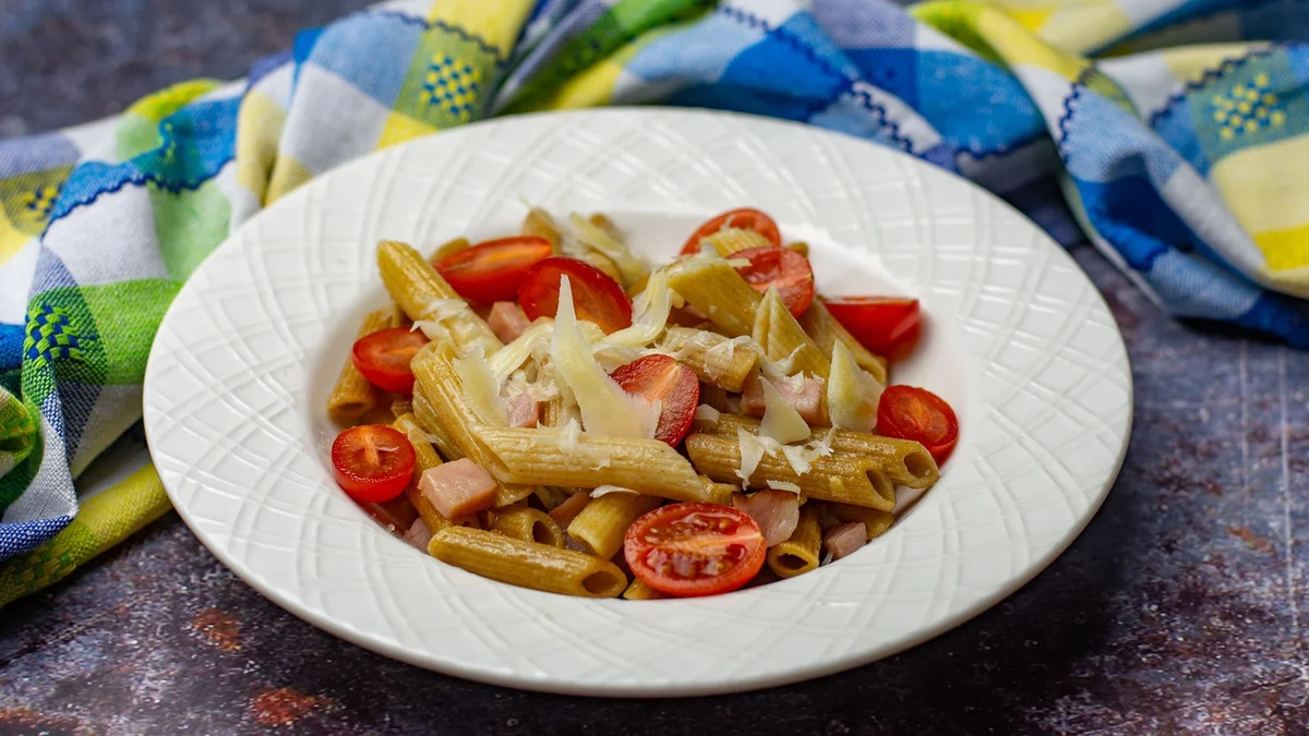 Ham & cheese pasta