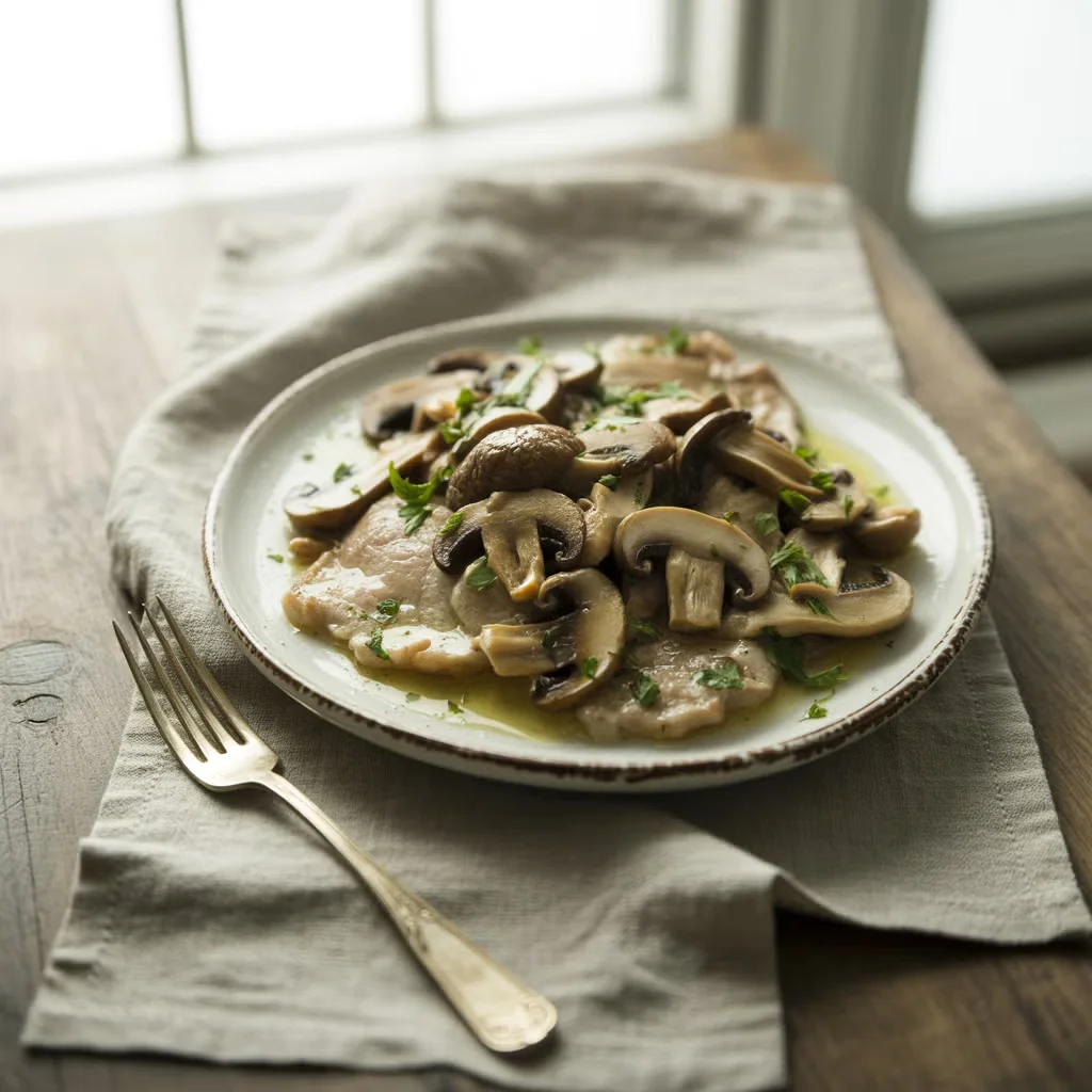 Ricetta delle scaloppine ai funghi