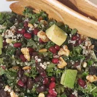 Kale – quinoa salad with citrus dressing