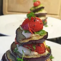 Fantastic eggplant tartlet
