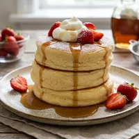 Fluffy Japanese Soufflé Pancakes