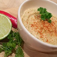 Homemade hummus