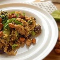 Khao Pad Kai – Fried Rice with Chicken, Vegetables and Egg
