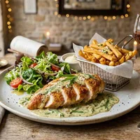 Chicken with tarragon cream sauce