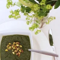 Pistachio pesto with mint
