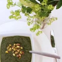 Pistachio pesto with mint