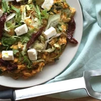 Super tasty stamppot with sweet potato, endive and feta
