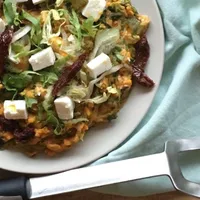 Super tasty stamppot with sweet potato, endive and feta