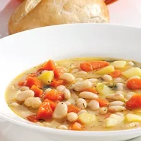 Tuscan Soup with White Beans, Vegetables, and Herbs