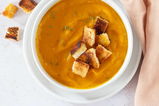 Crema de calabaza y patatas