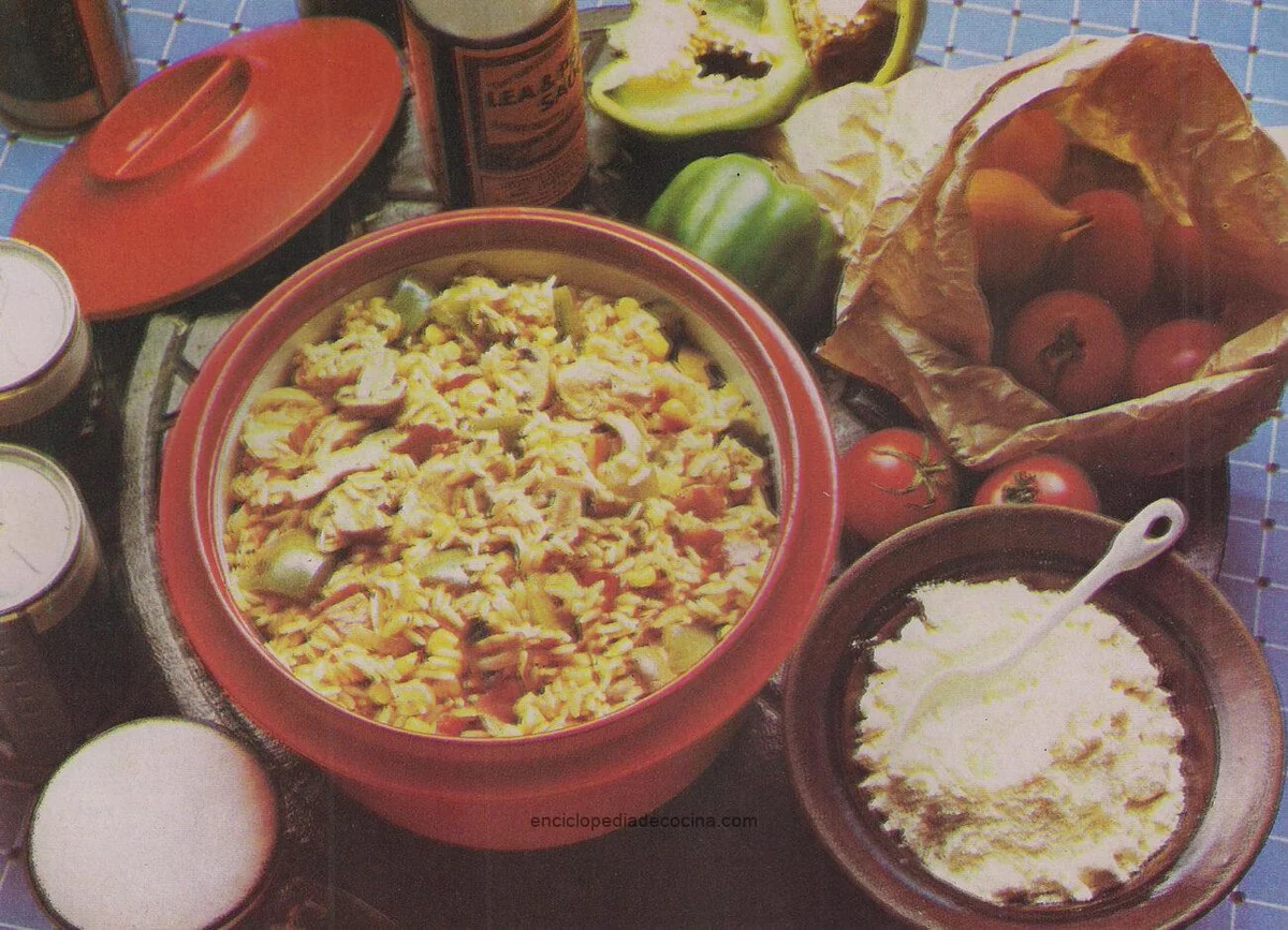 Rice with vegetables