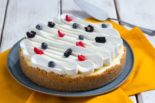 Tarta con lemon curd