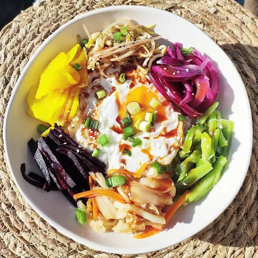 Mixed cold noodles (Bibim Naengmyeon)