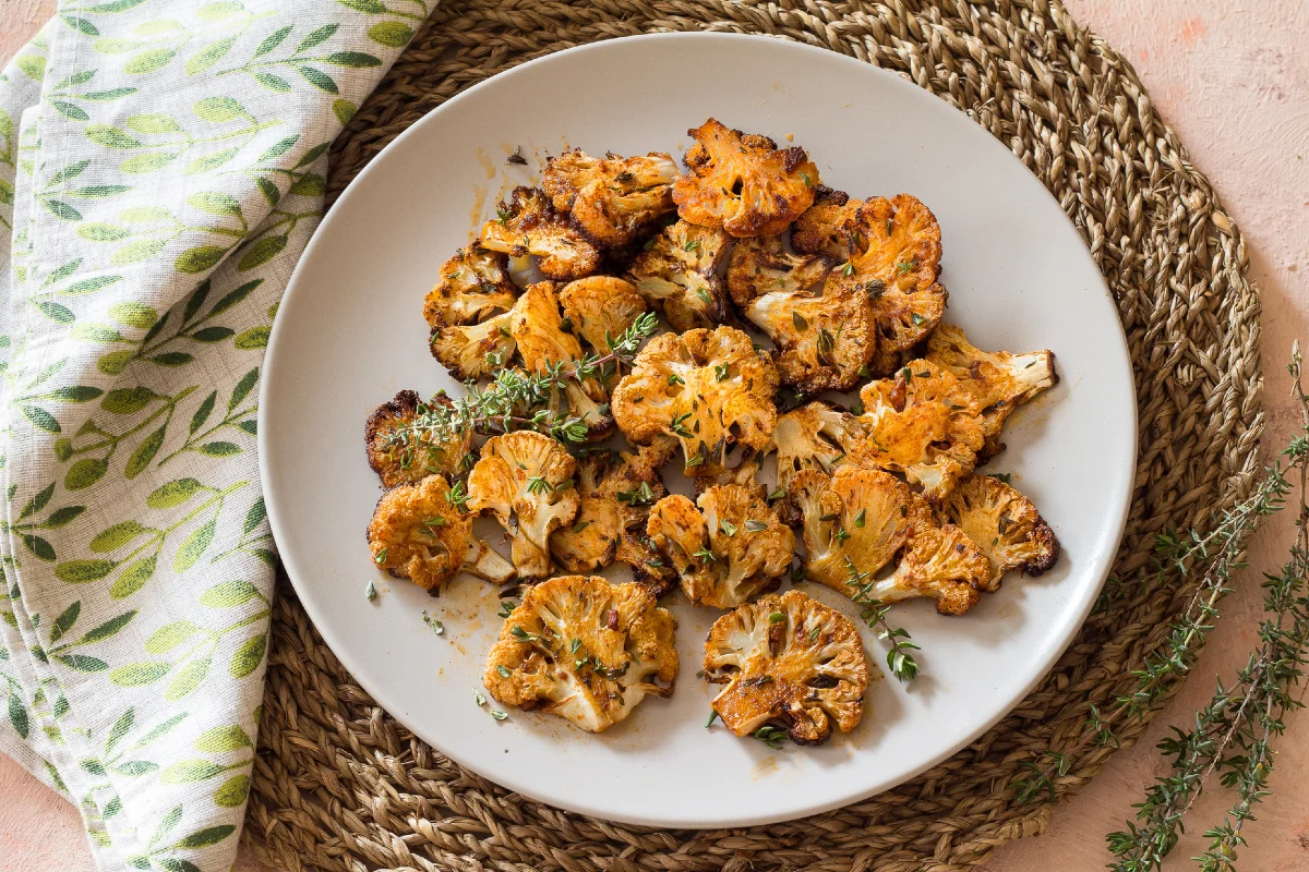 Oven-baked cauliflower