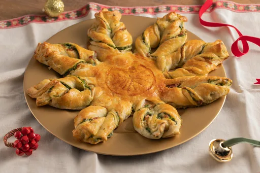 Tarta salada de Navidad