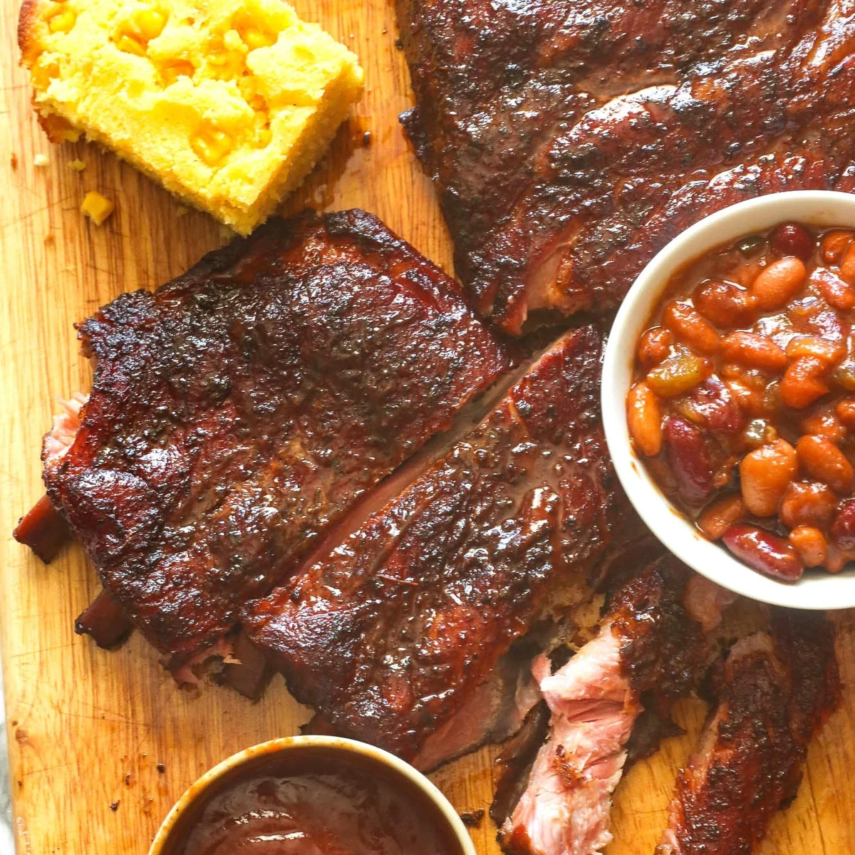 Costillas de cerdo ahumadas