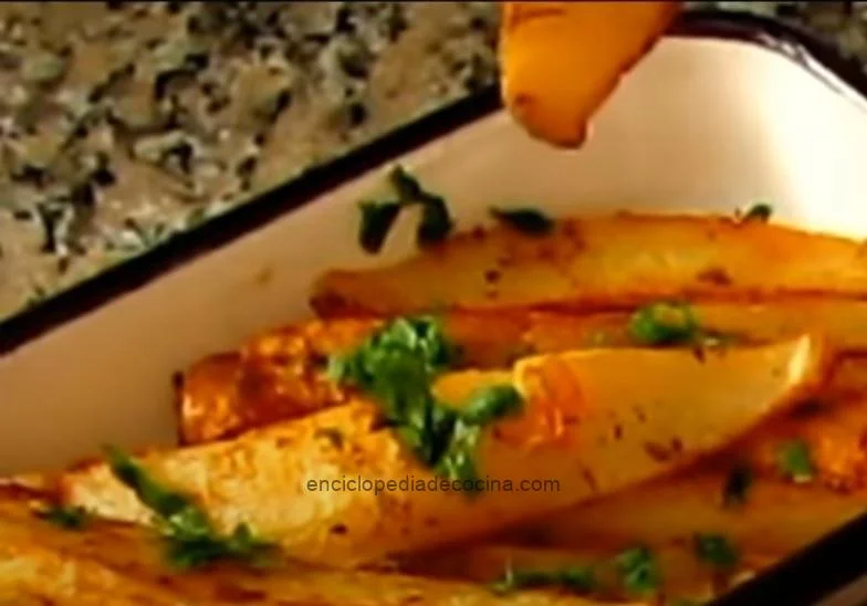 Papas doradas al horno