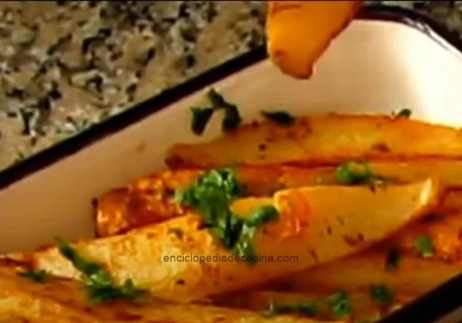 Papas doradas al horno
