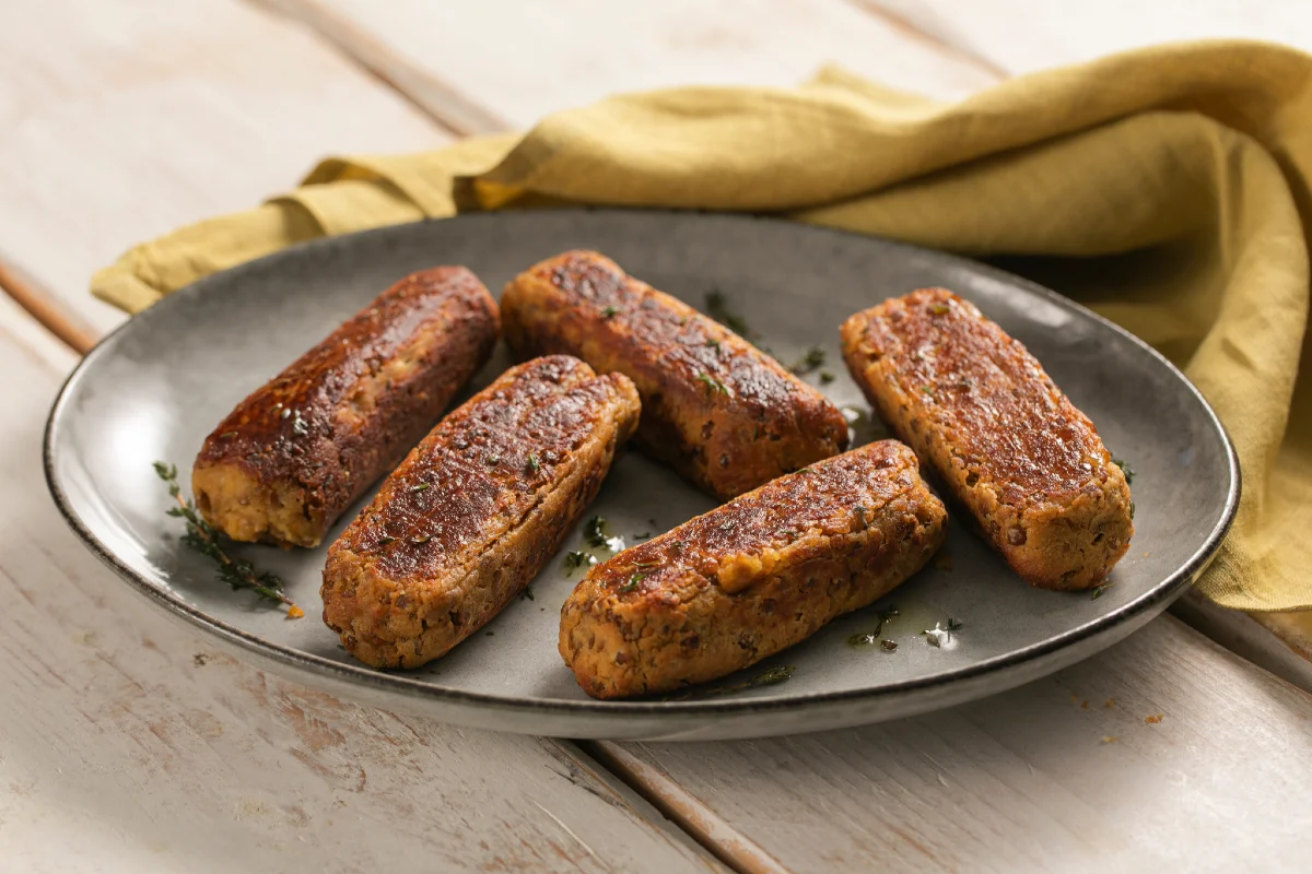 Salchichas veganas