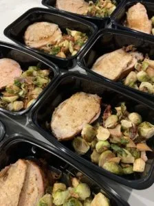Pork Tenderloin Bacon Apple Brussel Sprouts