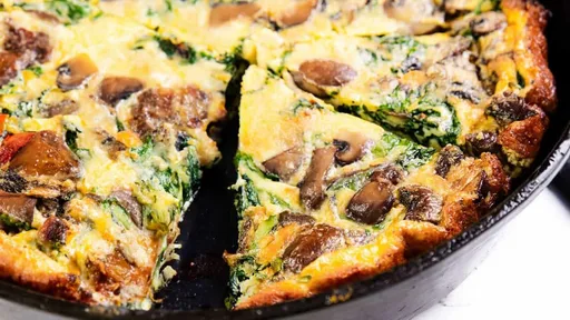 Spinach and Mushroom Frittata