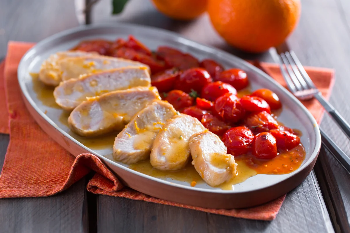 Blanc de poulet à l’orange