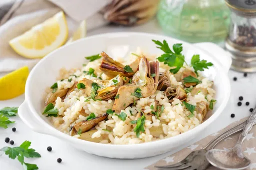 Risotto con carciofi