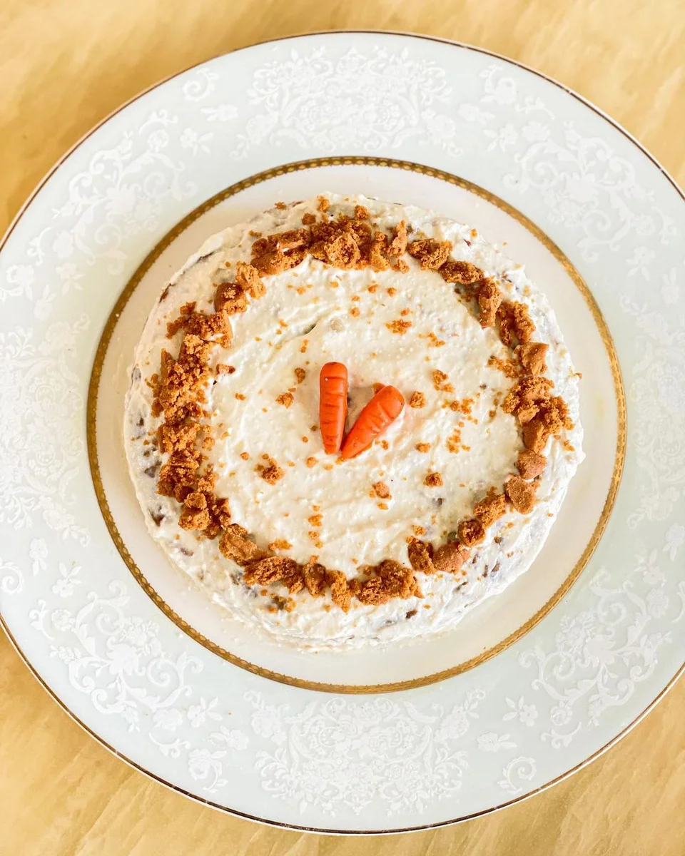 Healthy Carrot Cake With Cream Cheese Frosting