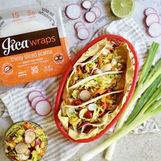 Shrimp & Cabbage Salad Tacos