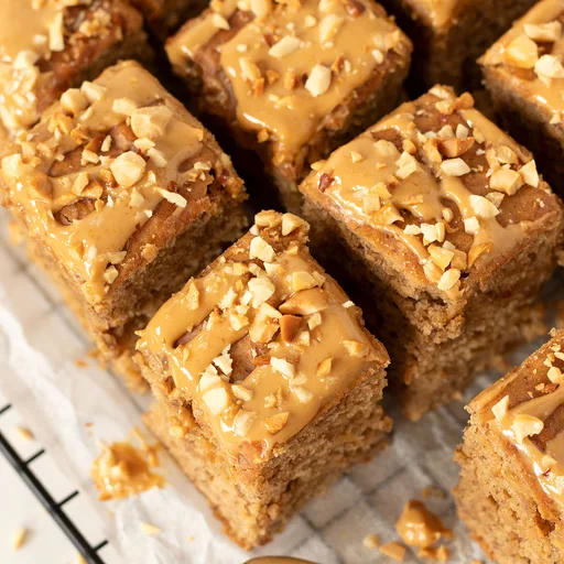 Vegan Peanut Butter Banana Cake (Oil-Free)