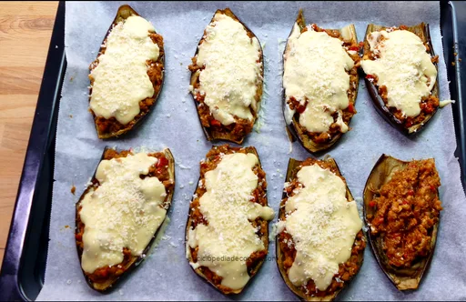 Berenjenas y carne picada al horno