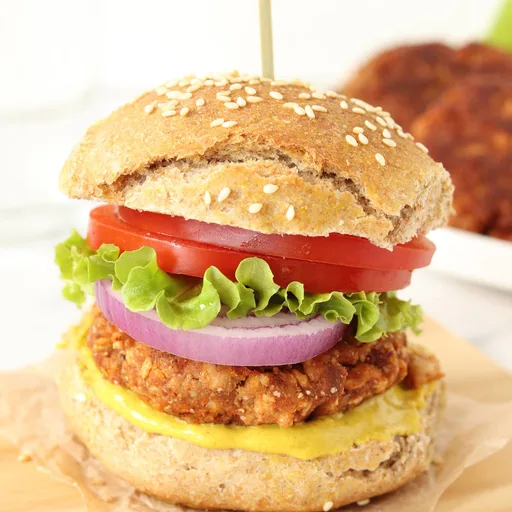 Vegan High-Protein TVP Burgers