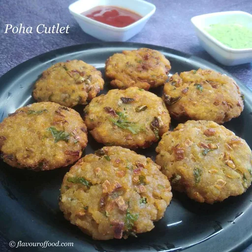 Poha Cutlet Recipe | Vegetable Poha Cutlets | How to make Poha Cutlet