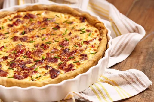 Quiche aux lardons et oignons