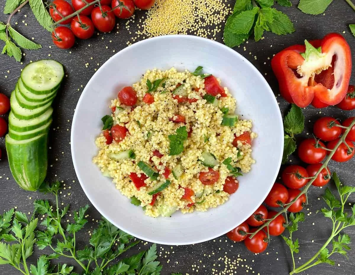 Veganer Hirsesalat