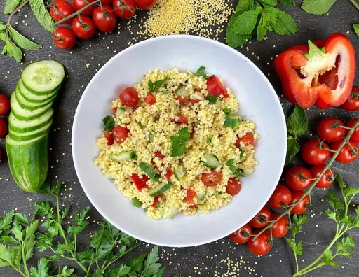 Veganer Hirsesalat