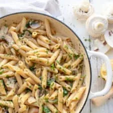 Creamy Mushroom Spinach Pasta