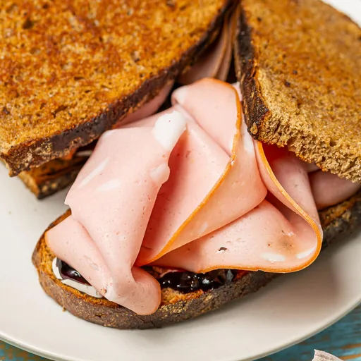 Toast with Mortadella, Camembert & Jam!
