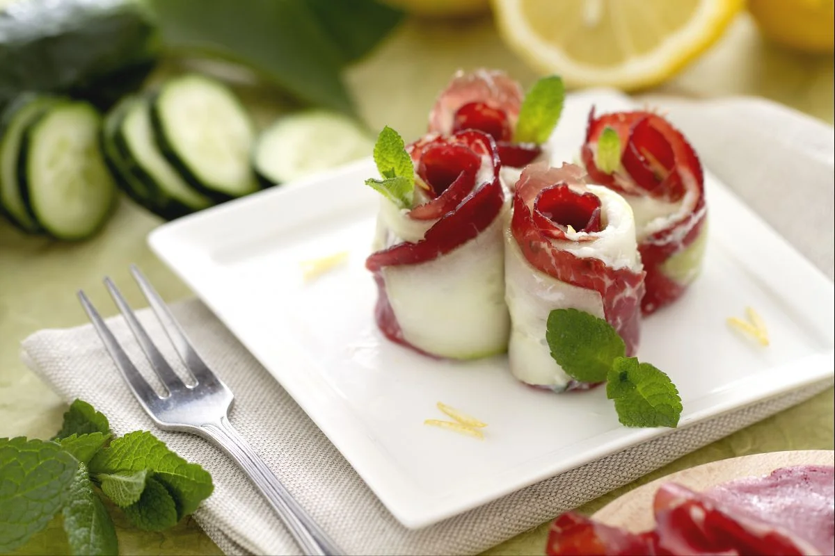Rollitos de pepino