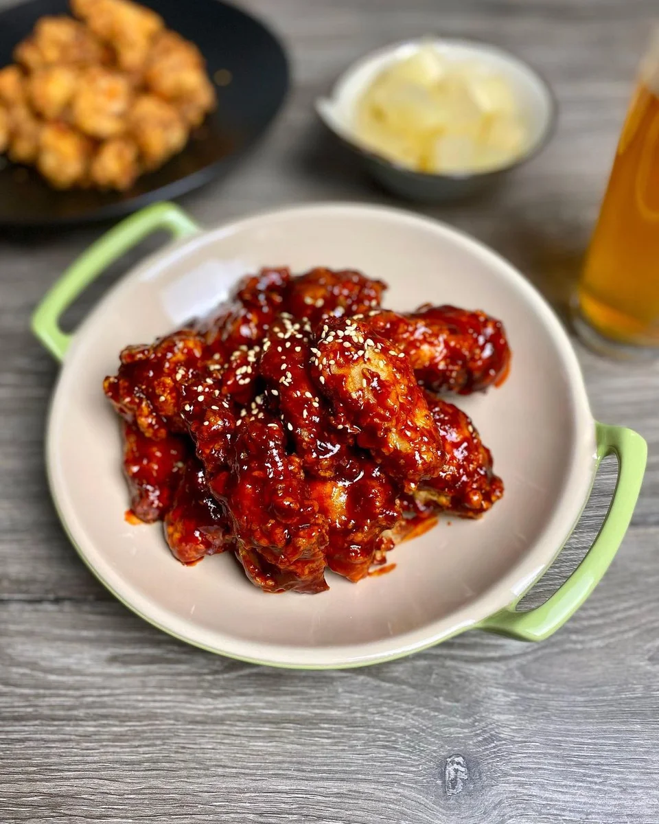 Koreanisches frittiertes Hähnchen